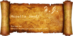 Huzella Jenő névjegykártya